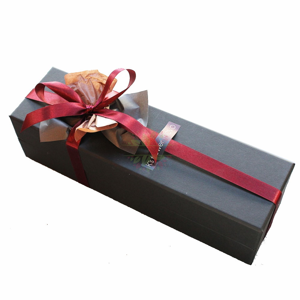 Подарочная коробка с цветком розы Роскошный нестандартный размер